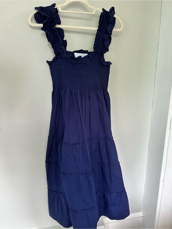 Hill House Dresses & Skirts - Hill House Nap Dress Navy Smocked Midi Dress size large—-callout